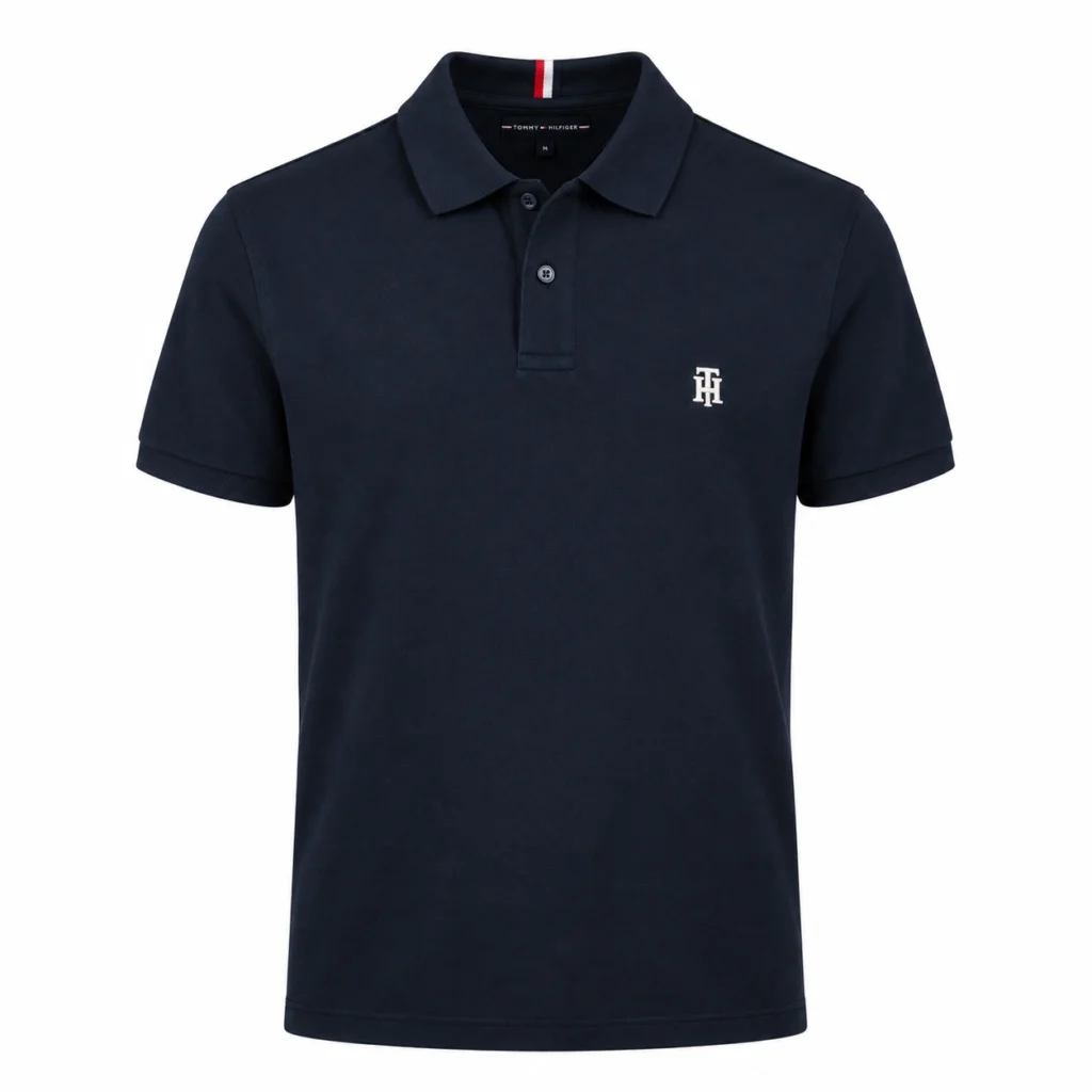 TOMMY HILFIGER POLO — BLUE — Front