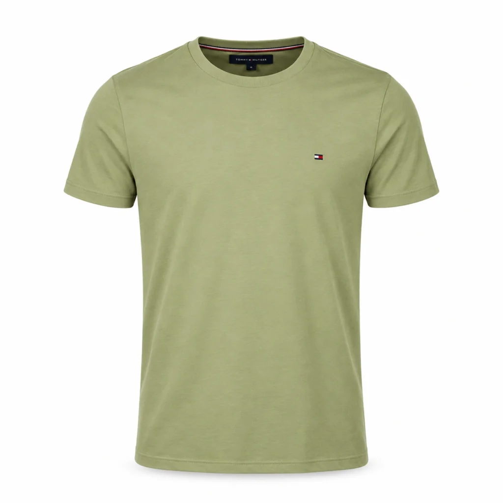 TOMMY HILFIGER TSHIRT — PISTACHIO GREEN — Front